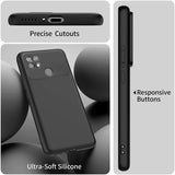 Flexible und sichere TPU Handyhülle für Xiaomi Poco C40 in Schwarz