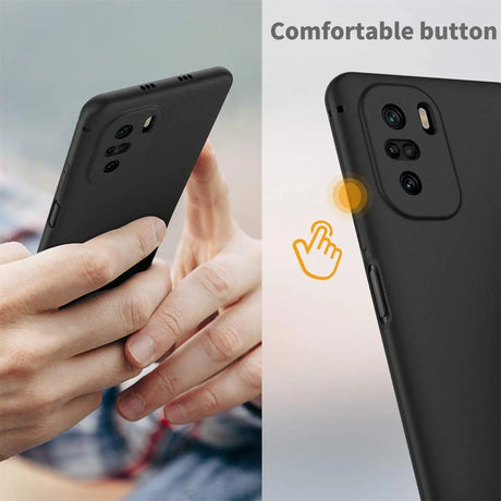 Flexible und sichere TPU Handyhülle für Xiaomi Poco F3 / Mi 11i in Schwarz