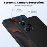 Flexible und sichere TPU Handyhülle für Xiaomi POCO F5 5G in Schwarz
