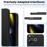Flexible und sichere TPU Handyhülle für Xiaomi Poco F6 in Schwarz