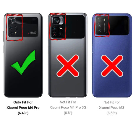 Flexible und sichere TPU Handyhülle für Xiaomi POCO M4 Pro in Schwarz