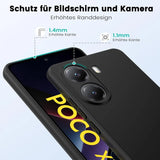 Flexible und sichere TPU Handyhülle für Xiaomi Poco X7 Pro in Schwarz