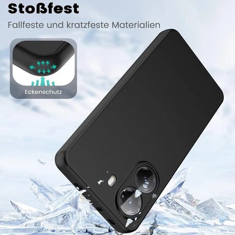 Flexible und sichere TPU Handyhülle für Xiaomi Poco X7 Pro in Schwarz