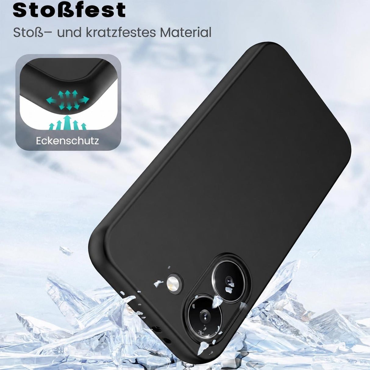 Xiaomi Poco X8 Pro - Slim Silikon Hülle Schwarz Matt