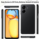 Flexible und sichere TPU Handyhülle für Xiaomi Redmi 13C in Schwarz
