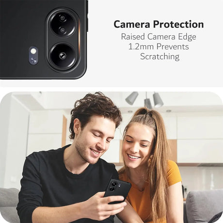 Flexible und sichere TPU Handyhülle für Xiaomi Redmi 13C in Schwarz