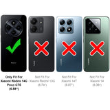 Flexible und sichere TPU Handyhülle für Xiaomi Redmi 14C in Schwarz