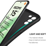 Flexible und sichere TPU Handyhülle für Xiaomi Redmi 15 4G/5G in Schwarz