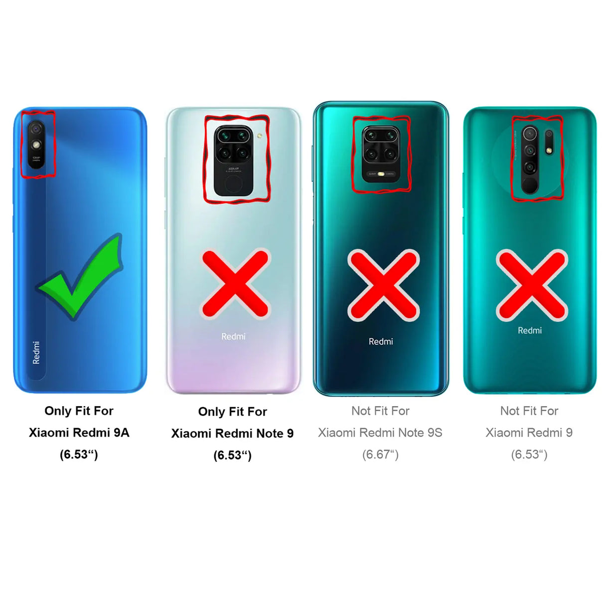 Flexible und sichere TPU Handyhülle für Xiaomi Redmi 9A in Schwarz