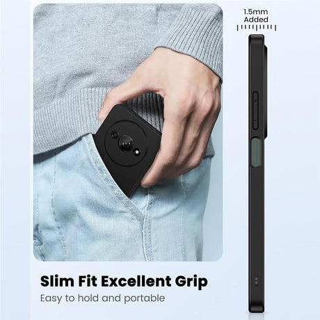 Flexible und sichere TPU Handyhülle für Xiaomi Redmi A3 in Schwarz