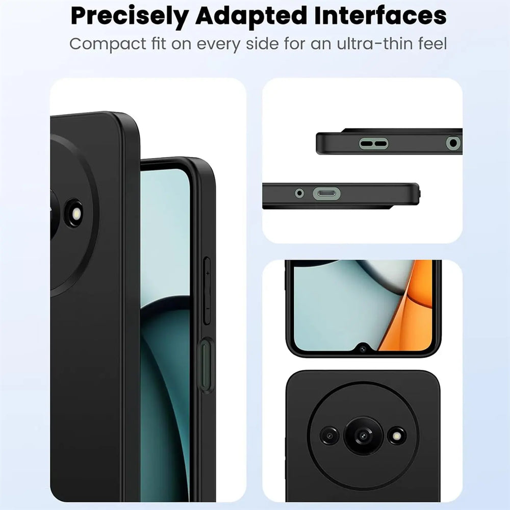 Flexible und sichere TPU Handyhülle für Xiaomi Redmi A3 in Schwarz