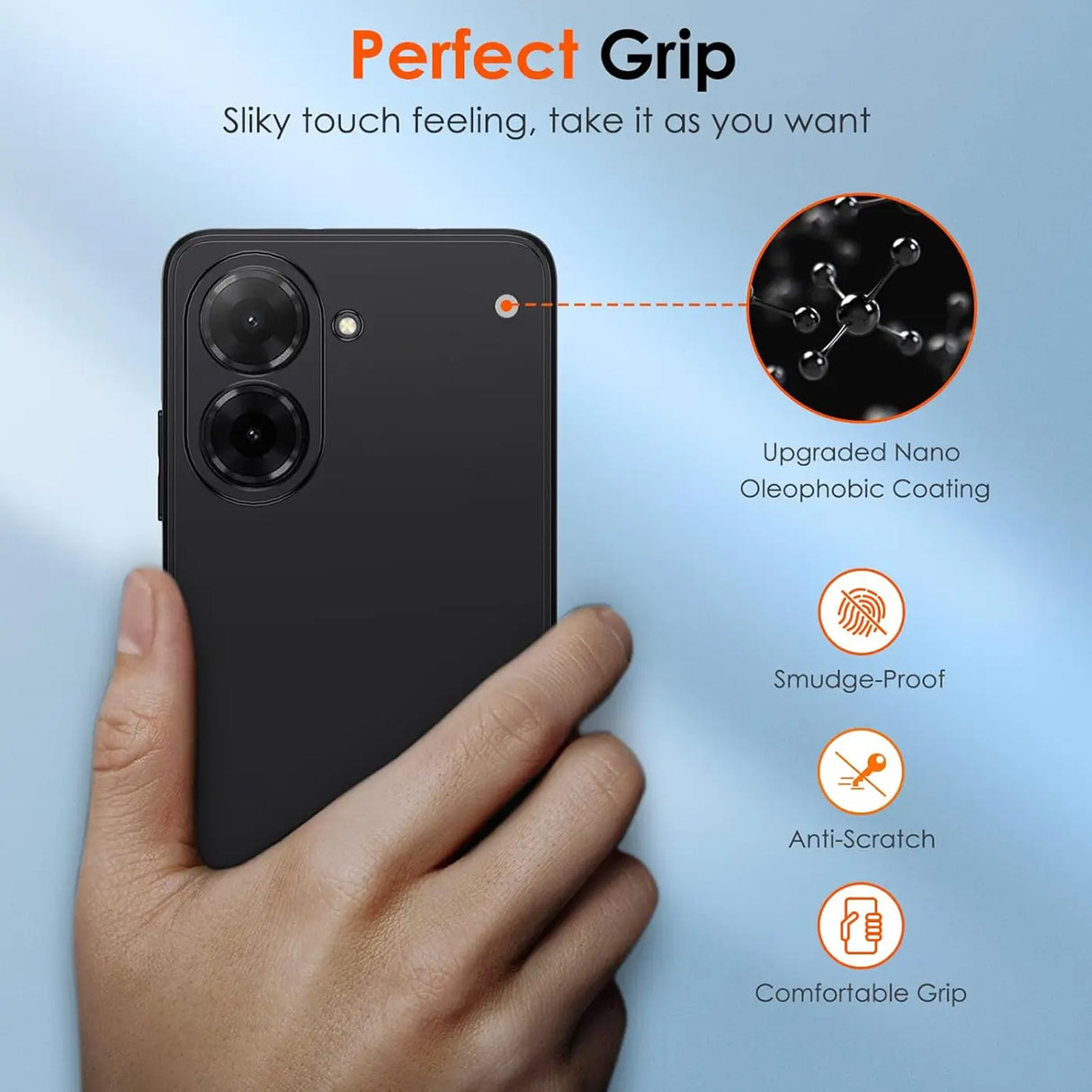 Flexible und sichere TPU Handyhülle für Xiaomi Redmi A5 in Schwarz