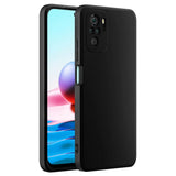 Flexible und sichere TPU Handyhülle für Xiaomi Redmi Note 10 / 10S in Schwarz