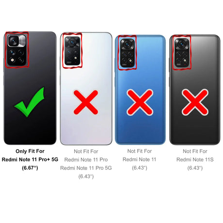 Flexible und sichere TPU Handyhülle für Xiaomi Redmi Note 11 Pro+ 5G in Schwarz