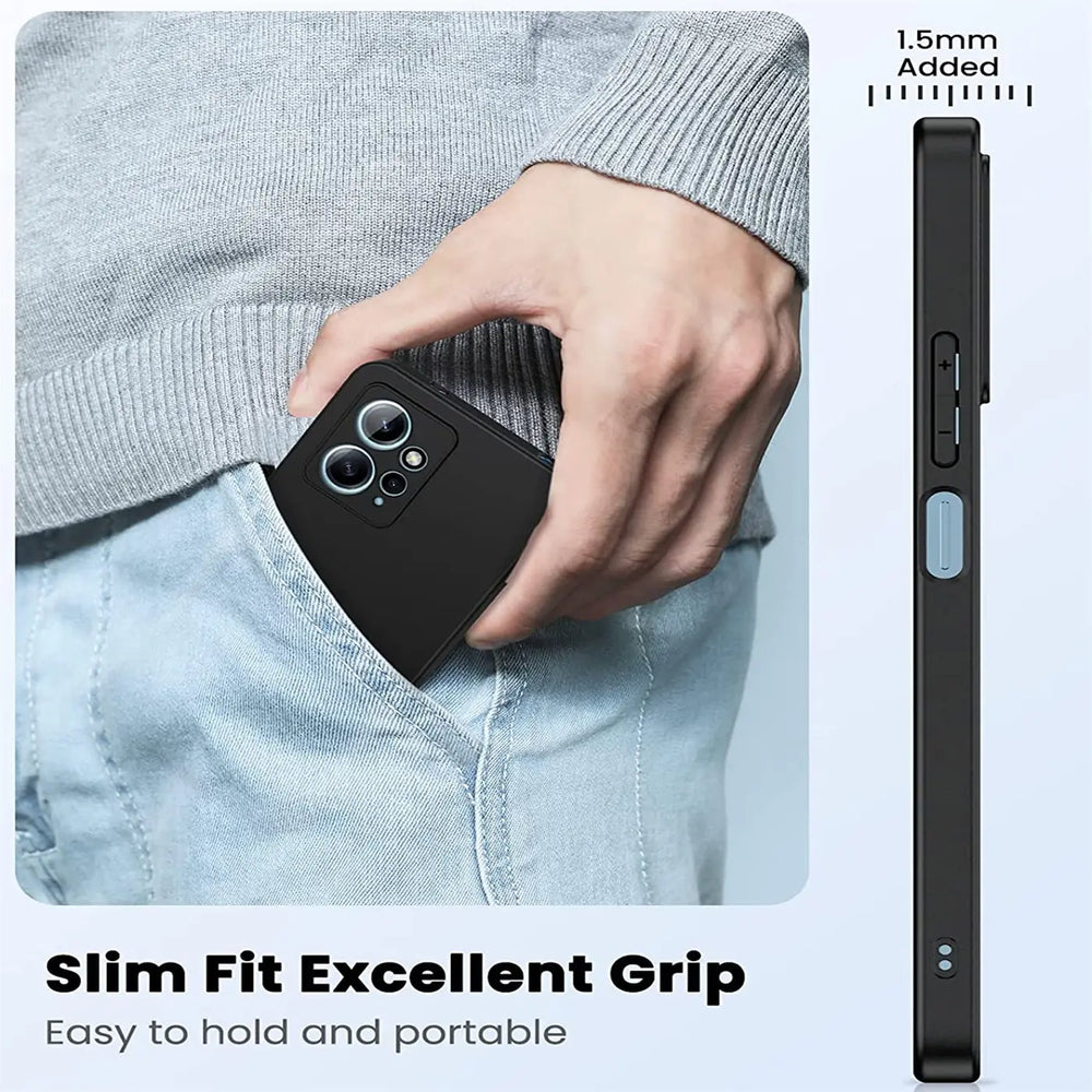 Flexible und sichere TPU Handyhülle für Xiaomi Redmi Note 12 4G in Schwarz