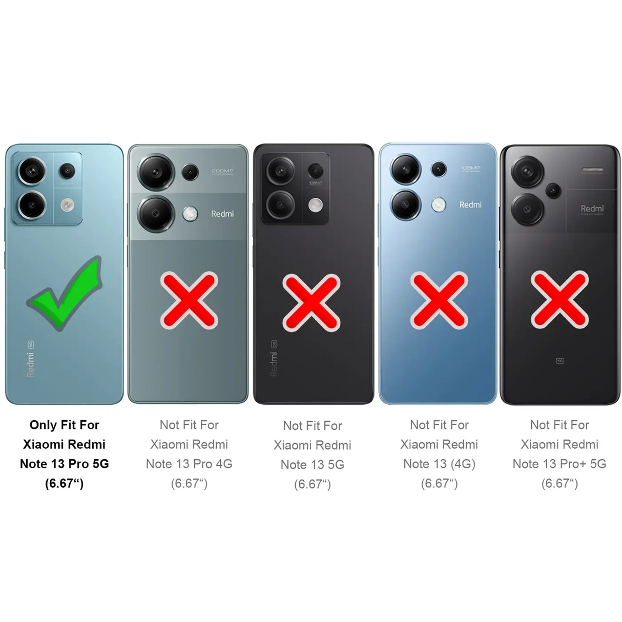 Flexible und sichere TPU Handyhülle für Xiaomi Redmi Note 13 Pro 5G in Schwarz