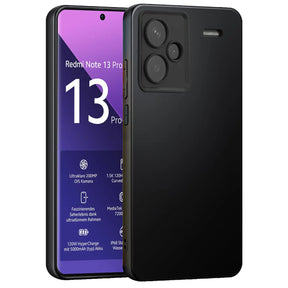 Flexible und sichere TPU Handyhülle für Xiaomi Redmi Note 13 Pro+ 5G in Schwarz