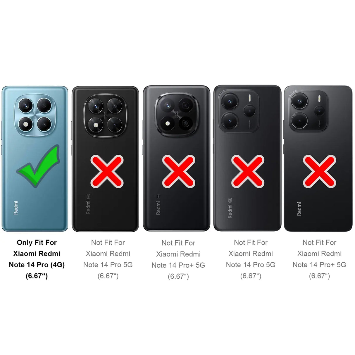 Flexible und sichere TPU Handyhülle für Xiaomi Redmi Note 14 Pro 5G in Schwarz