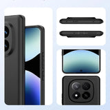 Flexible und sichere TPU Handyhülle für Xiaomi Redmi Note 14 Pro+ 5G in Schwarz