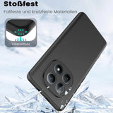 Schwarze Silikonhülle matt, Rückansicht, Kamera-Modul, Xiaomi Redmi Note 15 5G.
