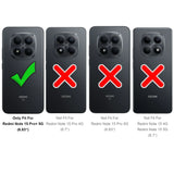 Vier schwarze Smartphones nebeneinander. Links mit grünem Haken, drei rechts mit rotem Kreuz.
