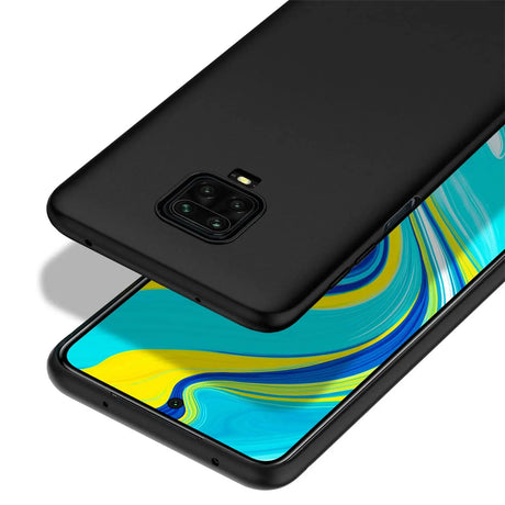 Flexible und sichere TPU Handyhülle für Xiaomi Redmi Note 9 Pro / 9S in Schwarz