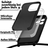 iPhone 11 Pro Max Handyhülle mit Umhängeband und stoßdämpfender Konstruktion