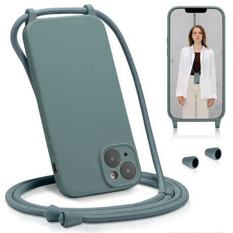 iPhone 12 Handyhülle mit Umhängeband und stoßdämpfender Konstruktion