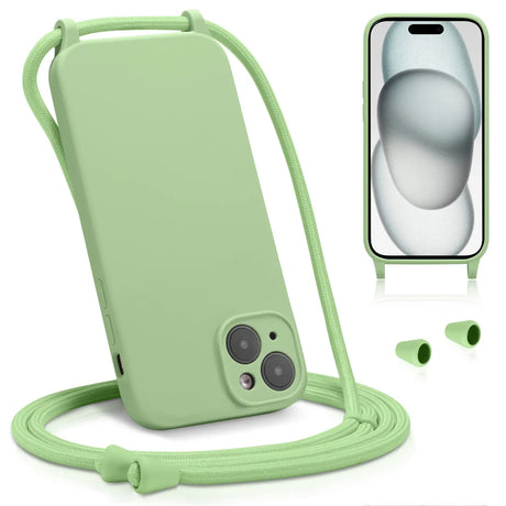 iPhone 16 Handyhülle mit Umhängeband und stoßdämpfender Konstruktion