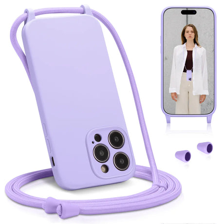 iPhone 17 Handyhülle mit Umhängeband und stoßdämpfender Konstruktion