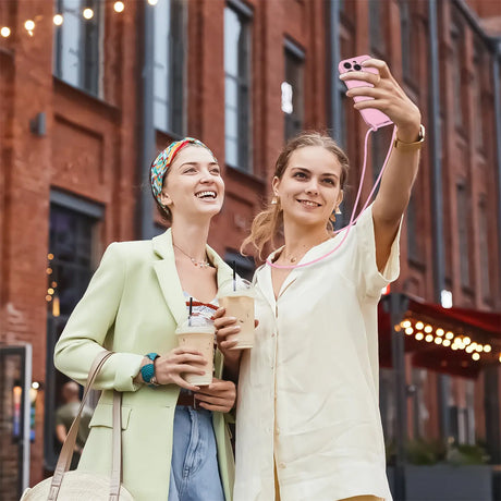 iPhone 16 Pro Max Handyhülle mit Umhängeband und stoßdämpfender Konstruktion