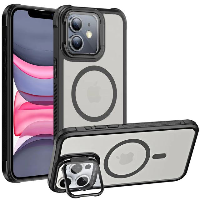 MagSafe Hülle mit multifunktionalem Schutzglas für iPhone 11 – Schützt und dient als Stand