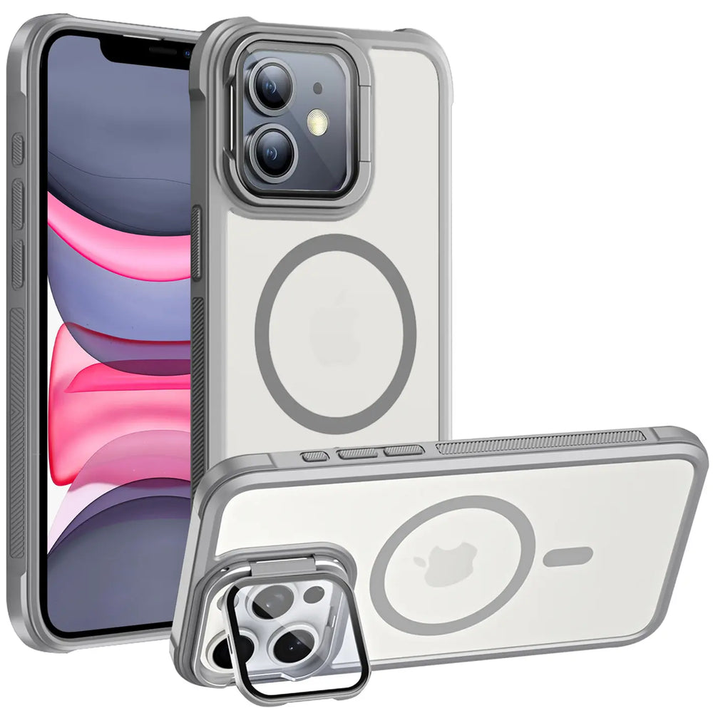 MagSafe Hülle mit multifunktionalem Schutzglas für iPhone 11 – Schützt und dient als Stand