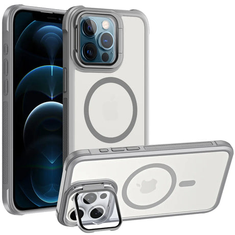 MagSafe Hülle mit multifunktionalem Schutzglas für iPhone 12 Pro – Schützt und dient als Stand