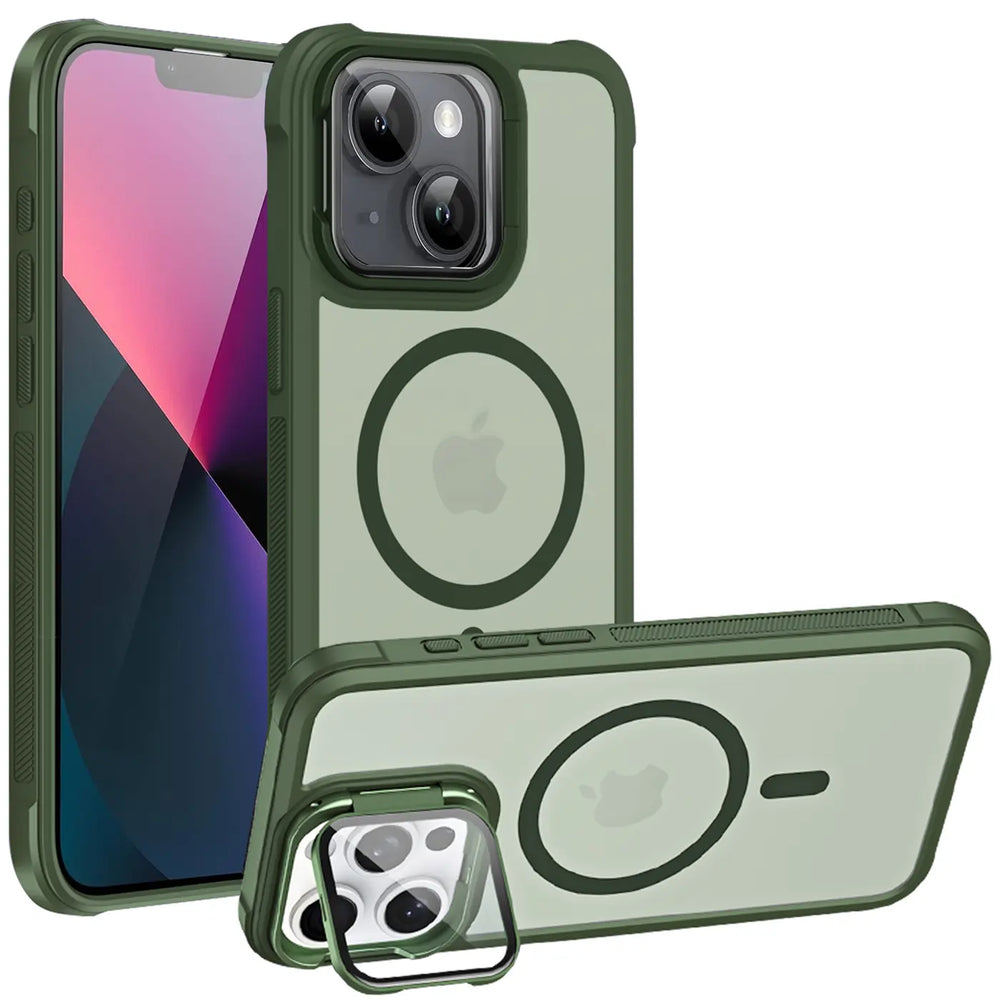 MagSafe Hülle mit multifunktionalem Schutzglas für iPhone 13 – Schützt und dient als Stand