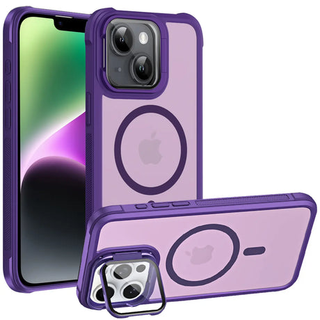 MagSafe Hülle mit multifunktionalem Schutzglas für iPhone 14 – Schützt und dient als Stand