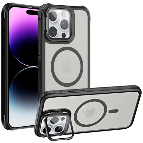 MagSafe Hülle mit multifunktionalem Schutzglas für iPhone 14 Pro – Schützt und dient als Stand