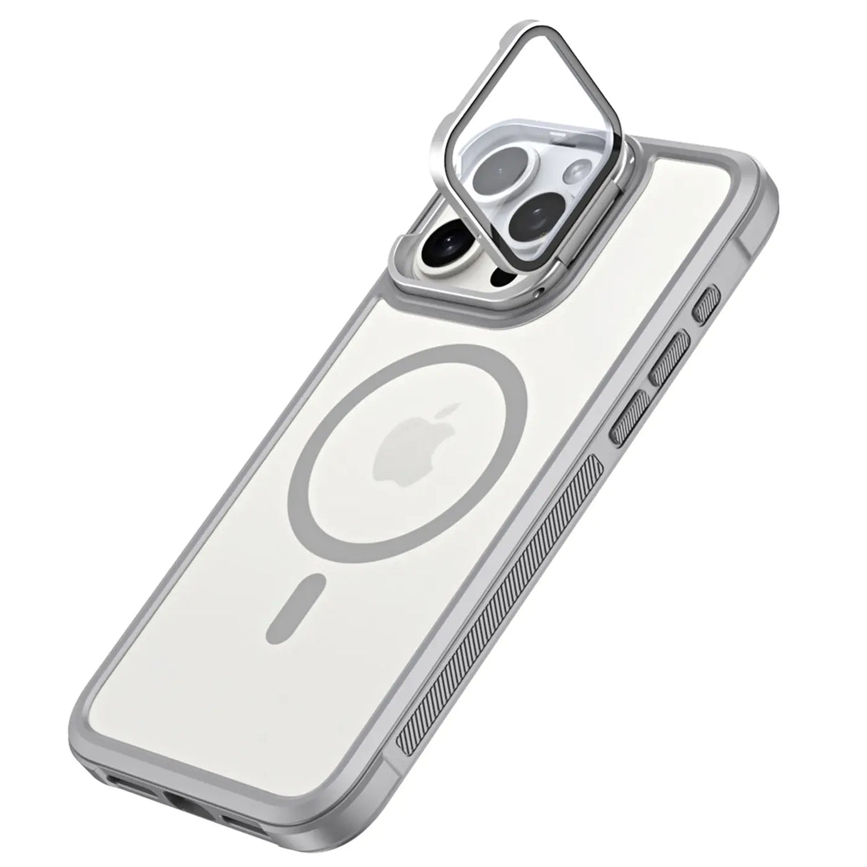 MagSafe Hülle mit multifunktionalem Schutzglas für iPhone 15 Pro – Schützt und dient als Stand