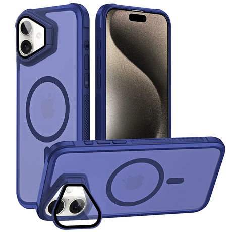 MagSafe Hülle mit multifunktionalem Schutzglas für iPhone 16 – Schützt und dient als Stand