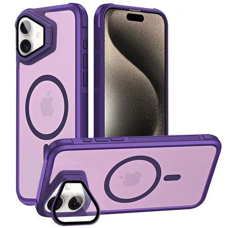 MagSafe Hülle mit multifunktionalem Schutzglas für iPhone 16 – Schützt und dient als Stand