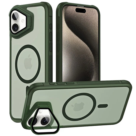 MagSafe Hülle mit multifunktionalem Schutzglas für iPhone 16 Plus – Schützt und dient als Stand