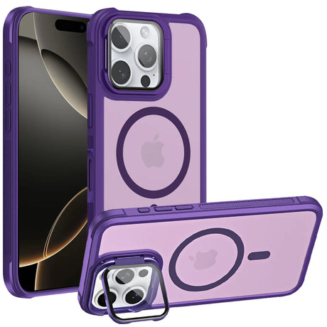 MagSafe Hülle mit multifunktionalem Schutzglas für iPhone 16 Pro – Schützt und dient als Stand