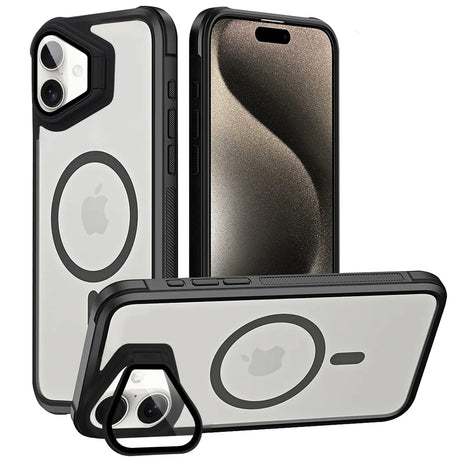 MagSafe Hülle mit multifunktionalem Schutzglas für iPhone 16 – Schützt und dient als Stand