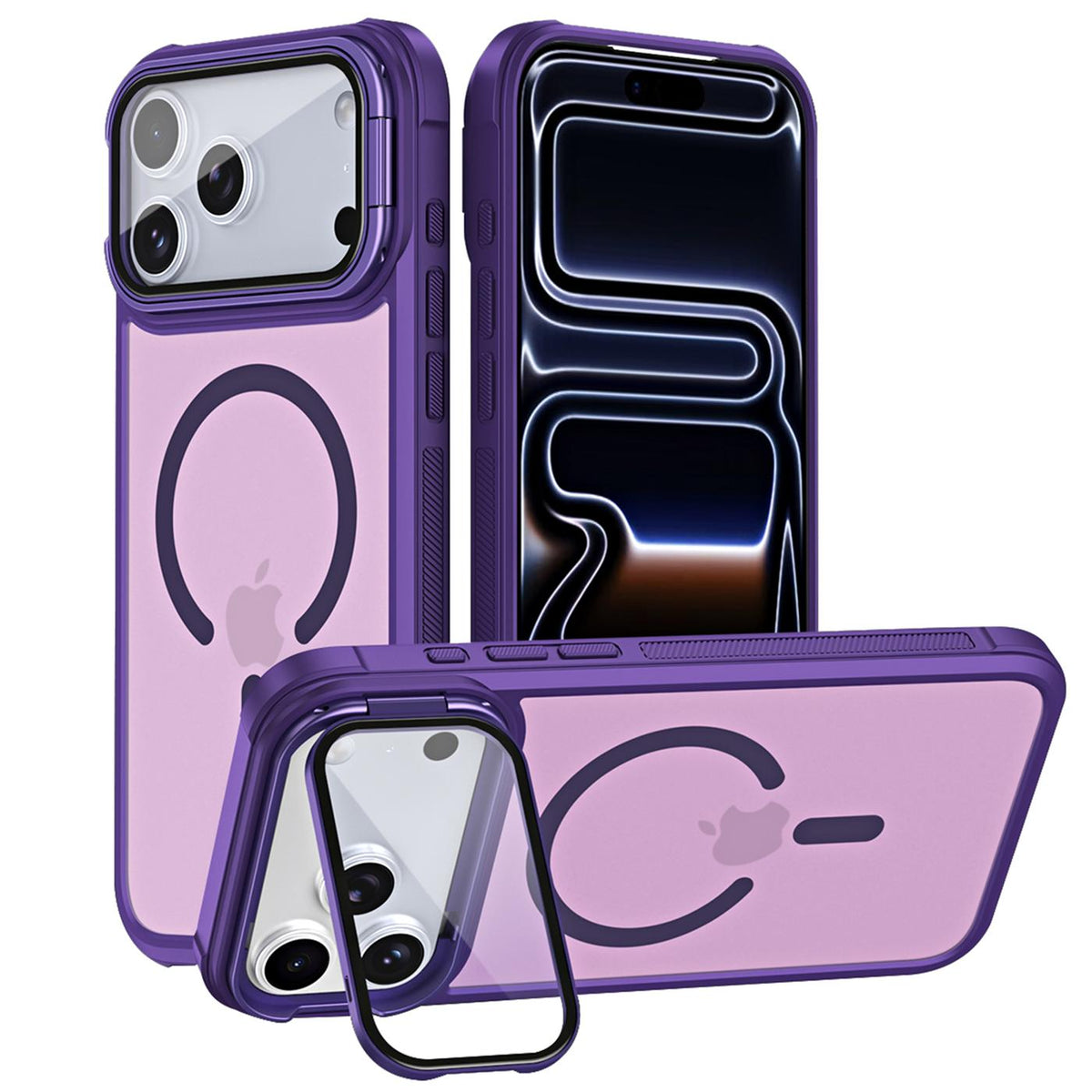 iPhone 18 Pro Max - MagSafe Hülle mit Kamera-Glas & Ständer