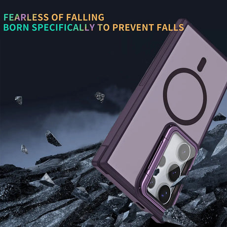 MagSafe Hülle mit multifunktionalem Schutzglas für Samsung Galaxy S24 FE – Schützt und dient als Stand