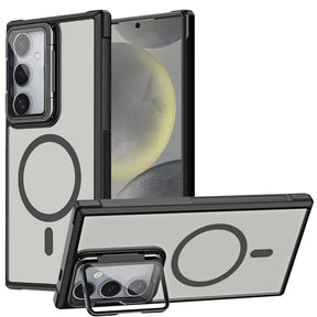 MagSafe Hülle mit multifunktionalem Schutzglas für Samsung Galaxy S24 FE – Schützt und dient als Stand