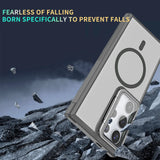 MagSafe Hülle mit multifunktionalem Schutzglas für Samsung Galaxy S24 – Schützt und dient als Stand