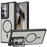 MagSafe Hülle mit multifunktionalem Schutzglas für Samsung Galaxy S24 Ultra – Schützt und dient als Stand