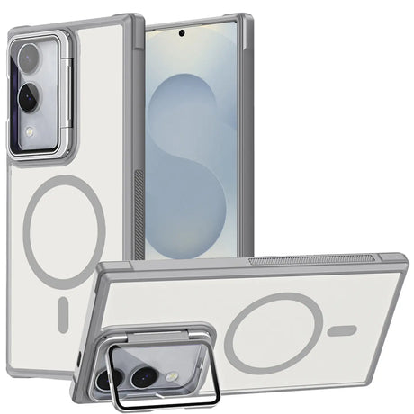 MagSafe Hülle mit multifunktionalem Schutzglas für Samsung Galaxy S25 Edge – Schützt und dient als Stand