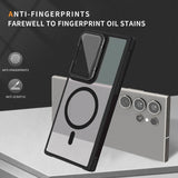 MagSafe Hülle mit multifunktionalem Schutzglas für Samsung Galaxy S25 Ultra – Schützt und dient als Stand